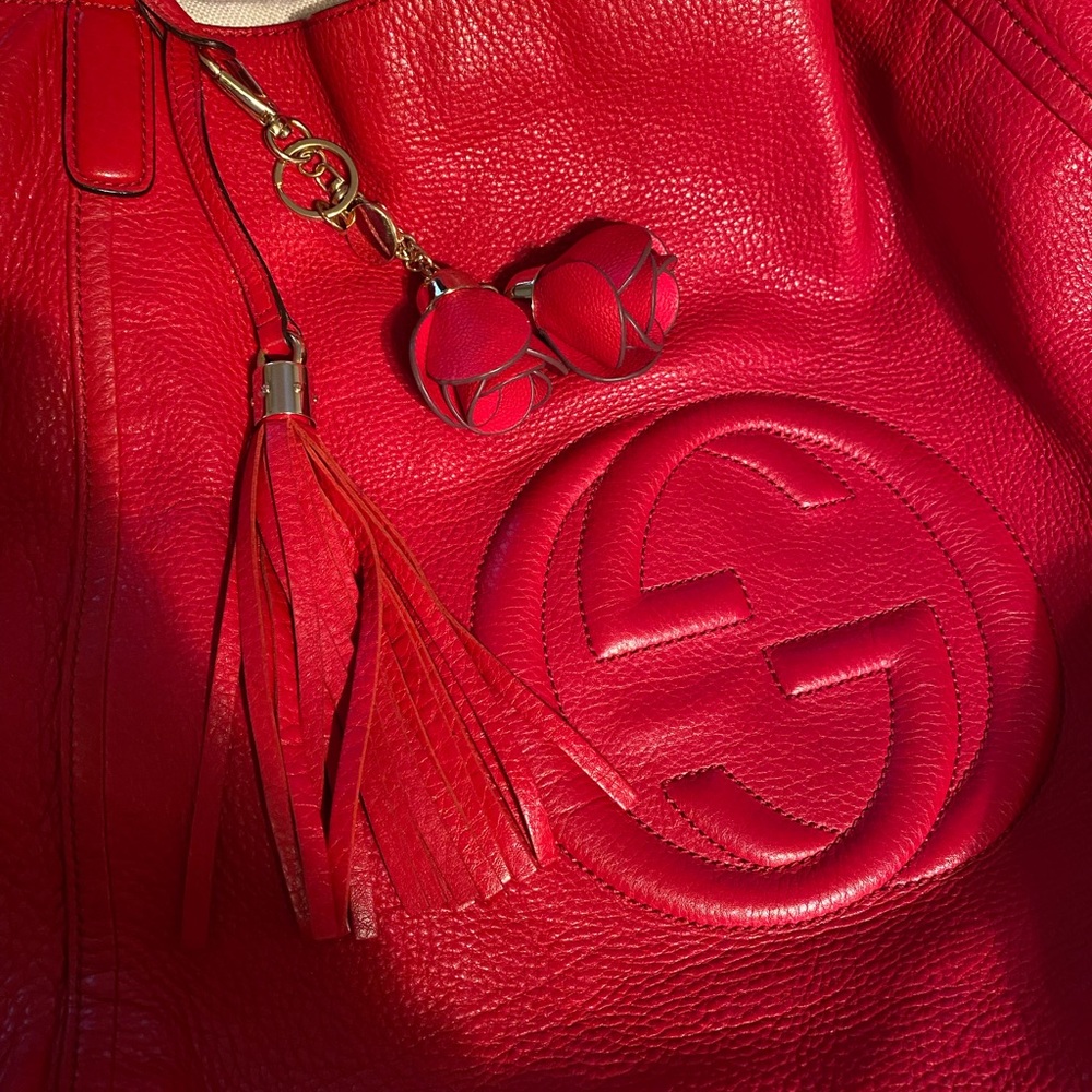 Gucci Soho tote red, large size - Picture 4 of 15